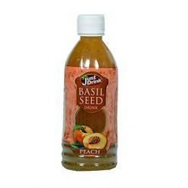 Just Drink Basil Seed Drink with Peach 12 x 350ml